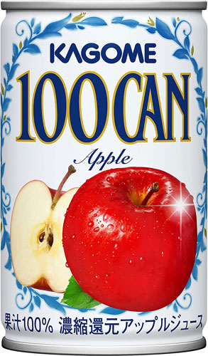 カゴメ 100CAN アップル 160g 缶 30本×2ケース（60本） 送料無料 08⁄21入荷予定カゴメ 100CAN アップル 160g 缶 30本×2ケース（60本）
