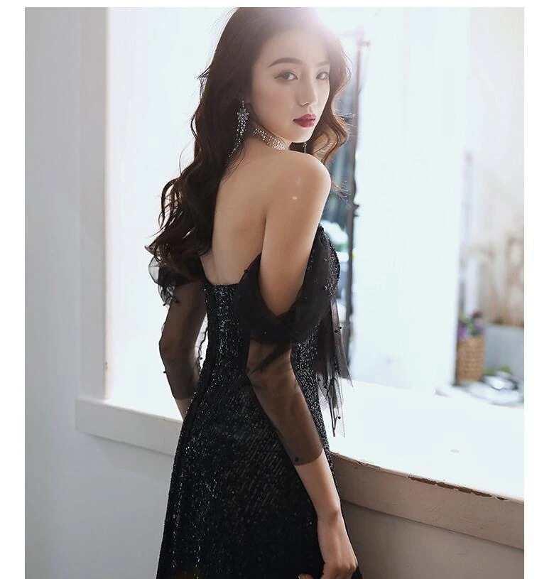 パーティードレス オフショルダー ナイトドレス ロング丈ドレス セクシー ウエディングドレス 演奏会 結婚式 忘年会 二次会 披露宴 ピアノ イベント