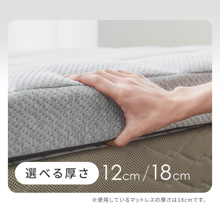 寝具 硬め 高反発 Fucca ふとん屋さんマットレス 厚さ18cm セミダブル グレー N2407M18SD-GY寝返り 寝心地 敷き布団 圧縮ロール梱包 体圧分散 肩 3層構造 寝具 硬め 高反発 Fucca ふとん屋さんマットレス 厚さ18cm セミダブル グレー N2407M18SD-GY寝返り 寝心地 敷き布団 圧縮ロール梱包 体圧分散 肩 3層構造