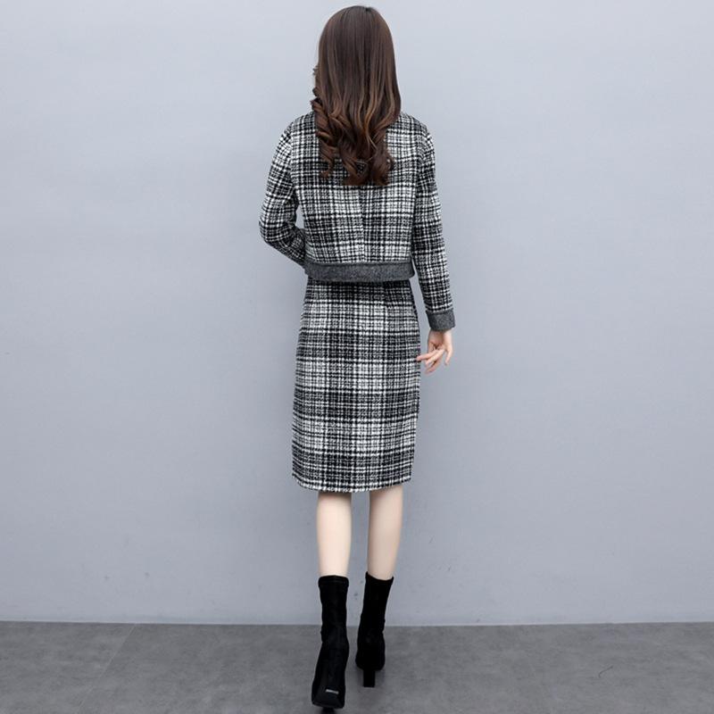 限定価格卒業式 服 母 レディース ママフォーマル スカートセット セットアップ 長袖 卒園式 スーツ チェック 入学式 ジャケット 通勤 OL 母親 入学式 3点セット