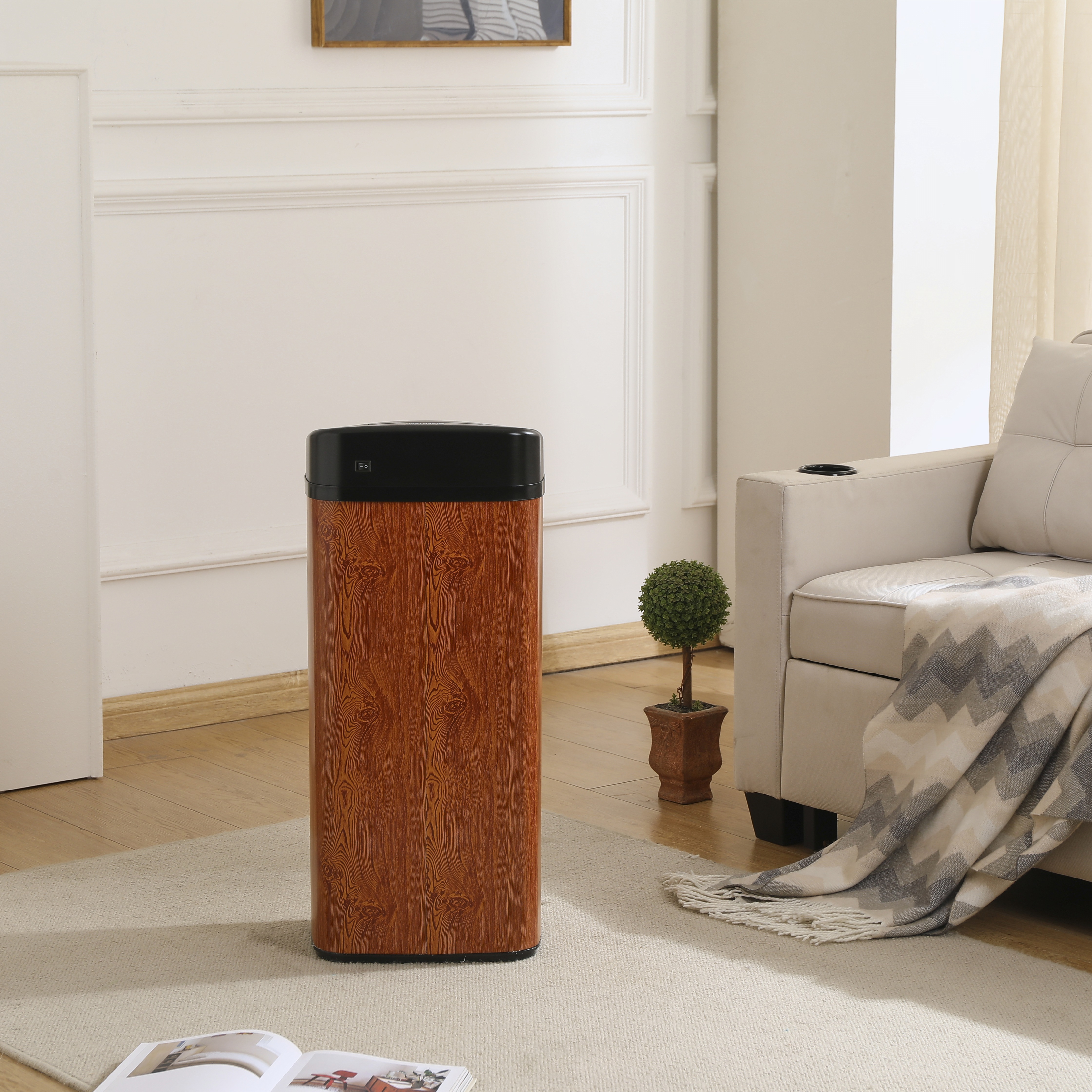 E19【人気商品】センサー全自動開閉式 ゴミ箱 大容量45L ブラウン E19【人気商品】センサー全自動開閉式 ゴミ箱 大容量45L ブラウン