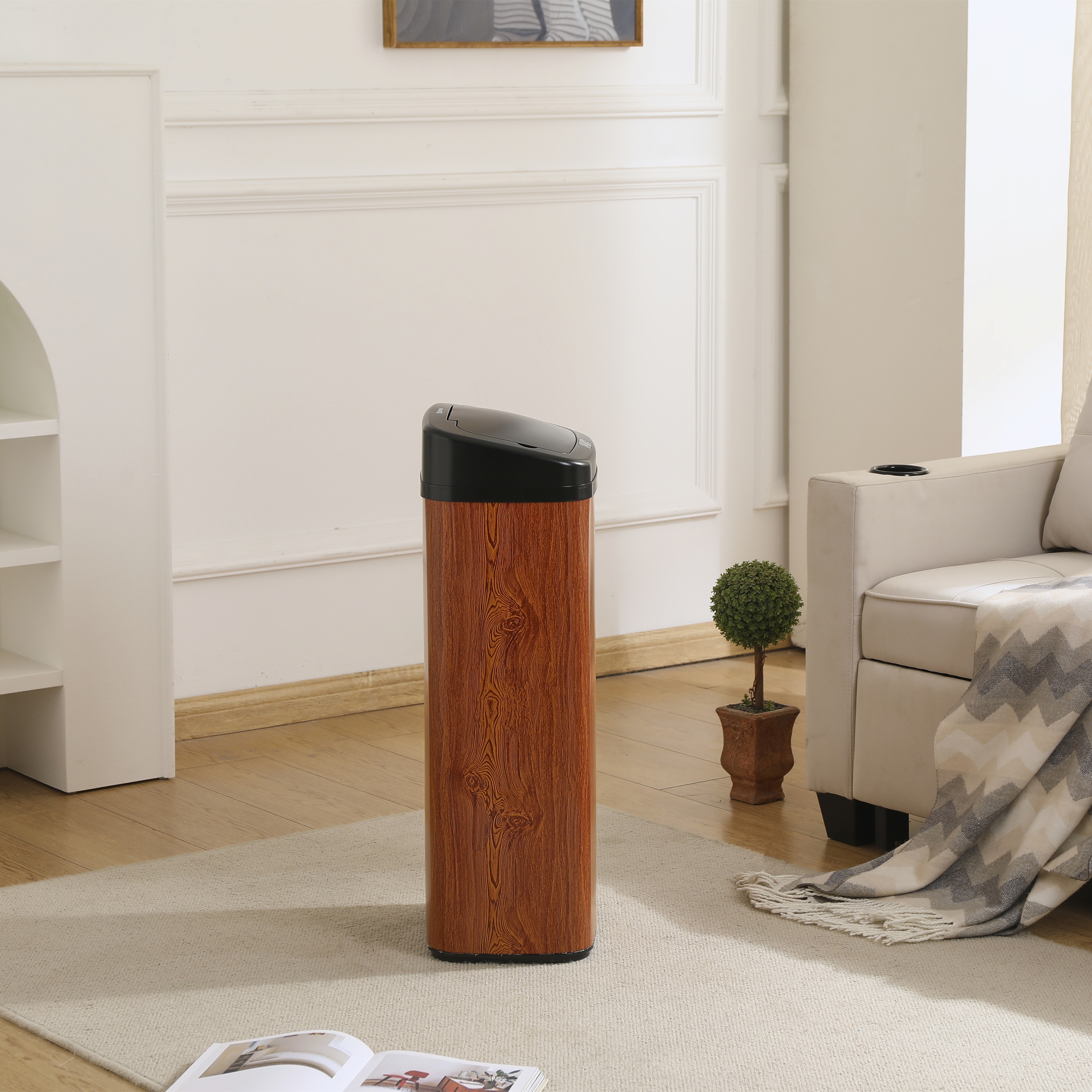 E19【人気商品】センサー全自動開閉式 ゴミ箱 大容量45L ブラウン E19【人気商品】センサー全自動開閉式 ゴミ箱 大容量45L ブラウン