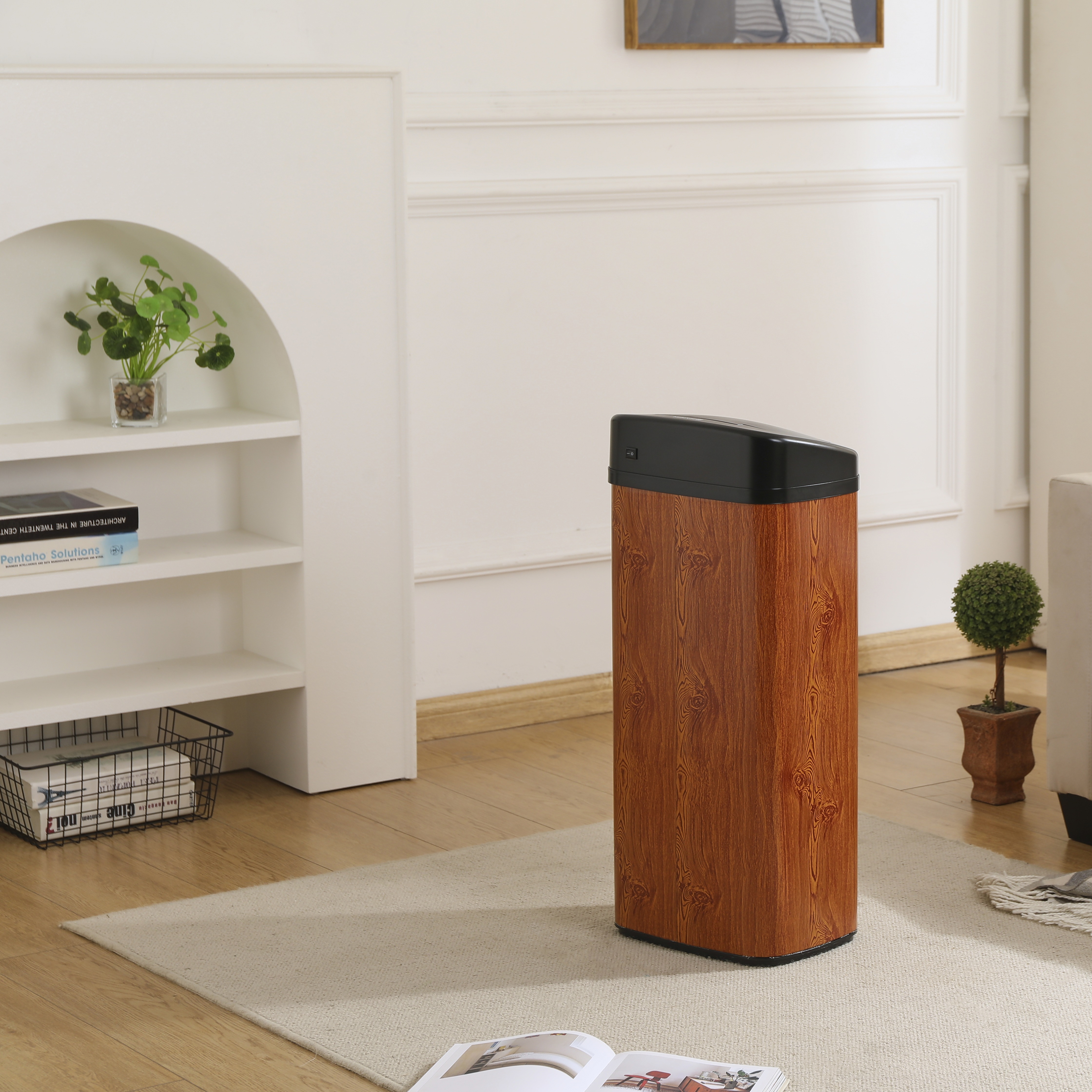 E19【人気商品】センサー全自動開閉式 ゴミ箱 大容量45L ブラウン E19【人気商品】センサー全自動開閉式 ゴミ箱 大容量45L ブラウン