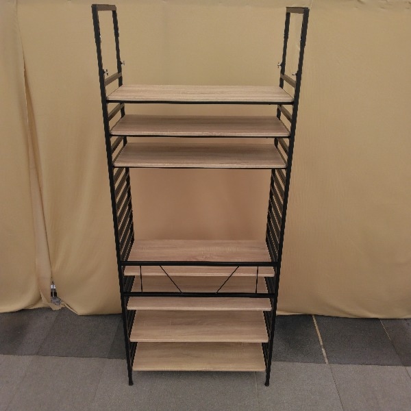 ★【美品】リビング壁面収納 システム収納 ブルックリン風突っ張りラック軽量ラック インタビュー ブルックリン風突っ張りラック｜通販 - ディノス