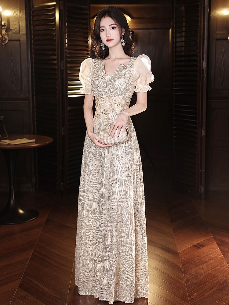 ドレス 女 気質 礼装 花嫁 パーティードレス スパンコールイブニングドレス バーミツバーホスティング宴会ドレス ドレス 女 気質 礼装 花嫁 パーティードレス スパンコールイブニングドレス バーミツバーホスティング宴会ドレス