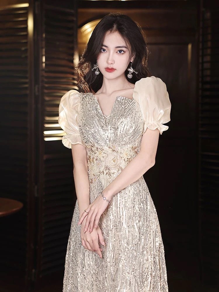 ドレス 女 気質 礼装 花嫁 パーティードレス スパンコールイブニングドレス バーミツバーホスティング宴会ドレス ドレス 女 気質 礼装 花嫁 パーティードレス スパンコールイブニングドレス バーミツバーホスティング宴会ドレス