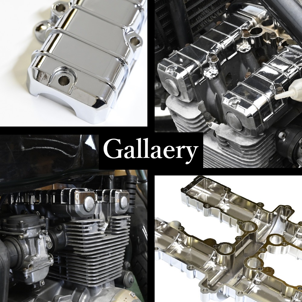 ゼファー 400 メッキ　ヘッドカバー ZR400C 全年式 ゼファー400 エンジン シリンダー 旧車 カスタム 社外 外装