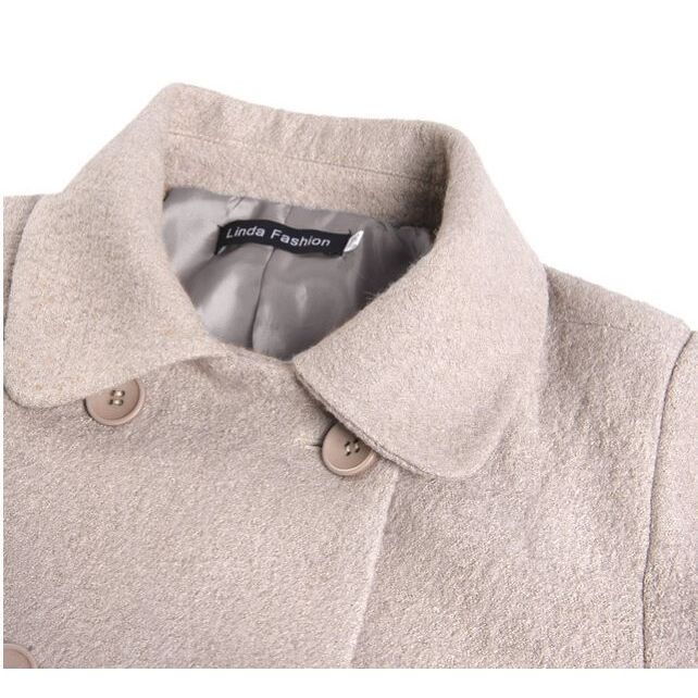 ダブルボタンウールコート コート コート ロング ロング丈