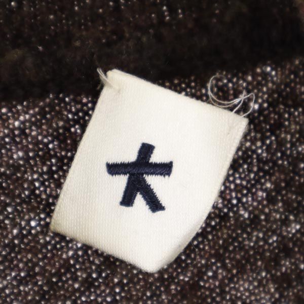 ADAM KIMMEL アダムキメル クルーネックニット ネイビー M アダムキメル イタリア製 長袖 タートルネック ニット XXS ブラウン系