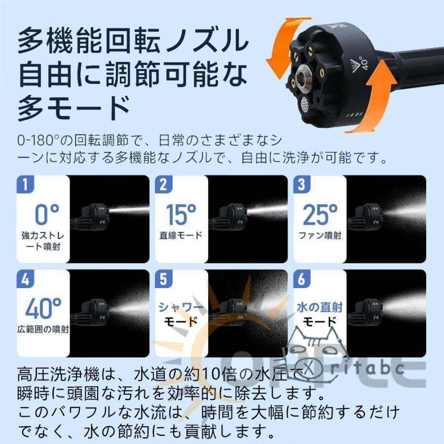高圧洗浄機 コードレス 充電式 家庭用 高圧クリーナー ハンディ 軽量 8MPa吐出圧力 3段階調整 強力噴射 水道接続 自吸式 洗車