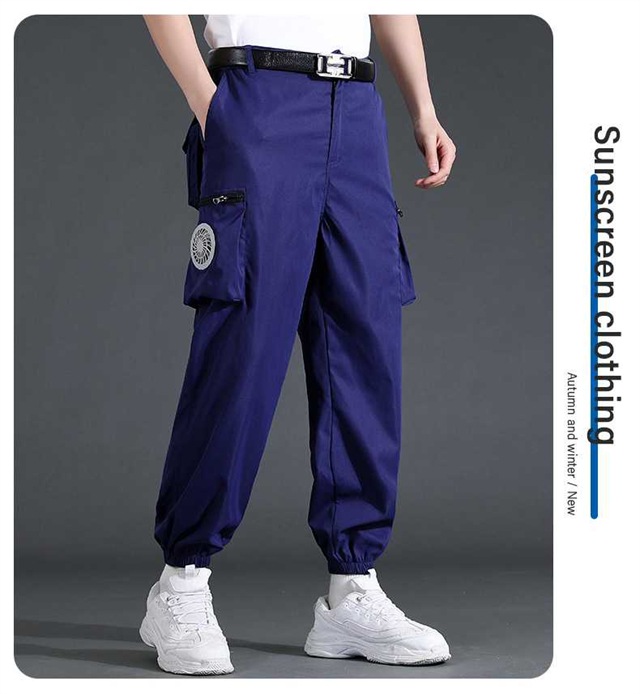 [迅速な出荷]2024新作ワークマン空調パンツ M~4XL 2つファン付き 空調ズボン 夏パンツ 空調ズボンワークマン 室外作業 作業服 大量 ワークウェア クールウェアUSB給電 熱中症対策 紫外線