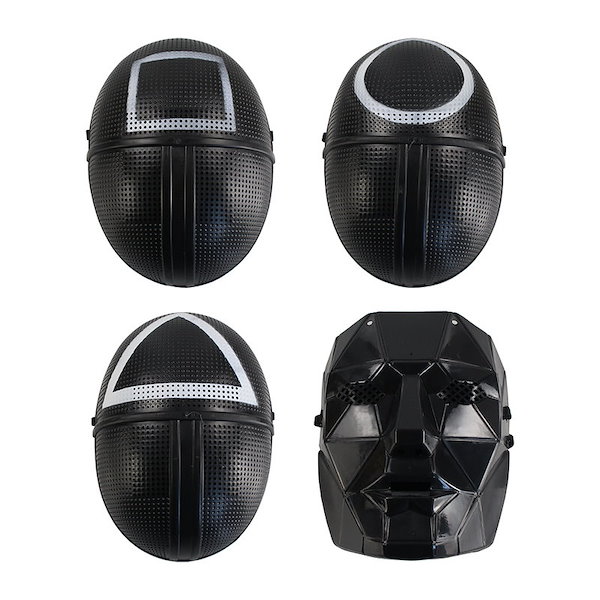 人気商品 FRP 保護 箭侠 ハロウィン 仮面 ドラマ テーマ 樹脂 工芸品 デコレーション おかしい いたずら j098628 : SUIZU ブラック電話マスク ホラー映画 The Grabber