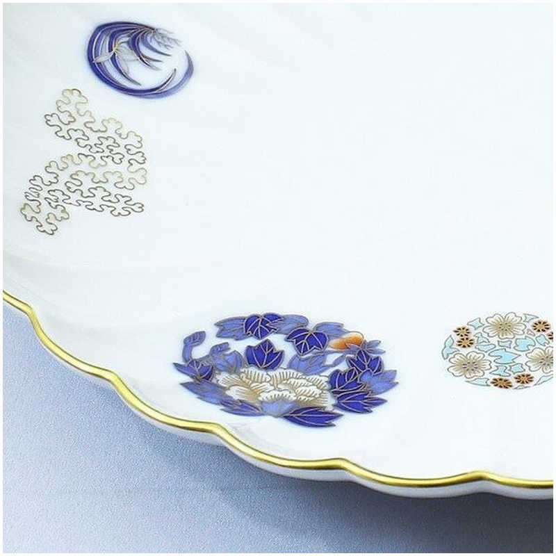 香蘭社 ペア中皿 金ミル花丸紋 7572FET6 香蘭社 ペア中皿 金ミル花丸紋 7572FET6