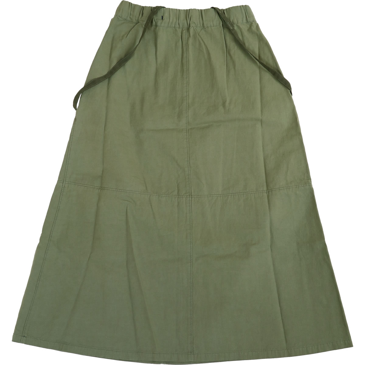 アントゲージ コットンリネンサージ サスペンダースカート