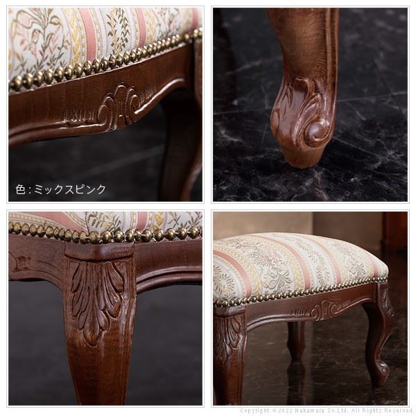 イタリア 家具 ヴェローナクラシック フットスツール 猫脚 輸入