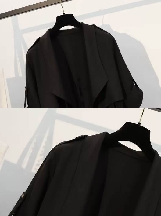 新作 アウター レディース コート 薄手 トレンチ風 上着 カーキ ブラック 大きいサイズ L XL 2XL 3XL 4XL プラス オーバー ルーズ カジュアル キレイめ Xライン シンプル こなれ 新作 アウター レディース コート 薄手 トレンチ風 上着 カーキ ブラック 大きいサイズ L XL 2XL 3XL 4XL プラス オーバー ルーズ カジュアル キレイめ Xライン シンプル こなれ