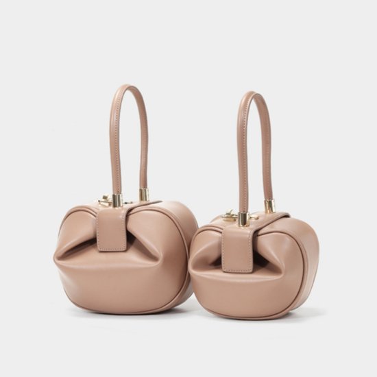 【取寄：納期2週間】ハンドバッグ 牛革 本革 6色 2サイズ smallサイズ bigサイズ レディース シンプル