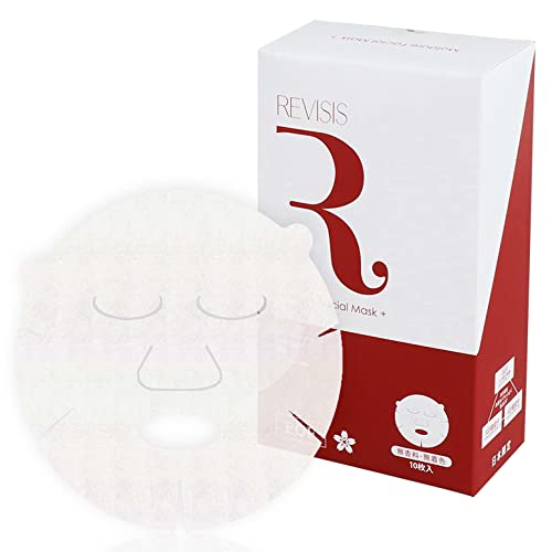 REVISIS（リバイシス）モイスチュア フェイスマスク/パック/シートマスク 赤 10枚入り 個包装 無香料 無着色 日本製 3GF 高保湿 毛穴 ケア