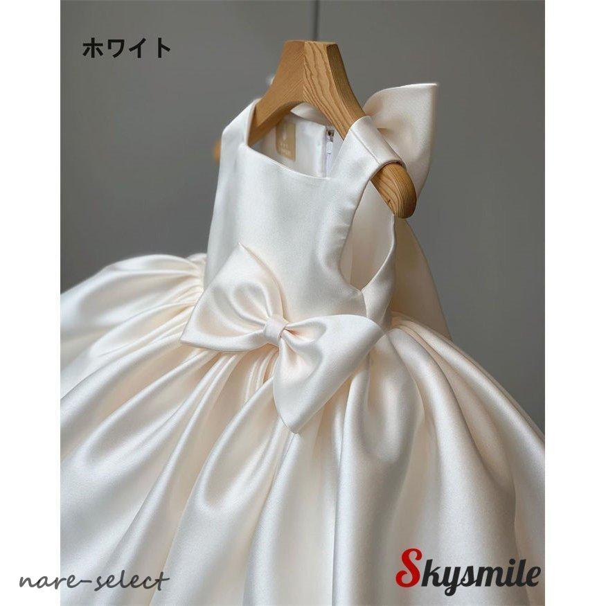 （新品）Fashion ベビードレス 結婚式 新生児 女の子 ベビー 赤ちゃん 発表会 セレモニードレス 花 リボン 春 夏 白ドレス ホワイト ワンピース