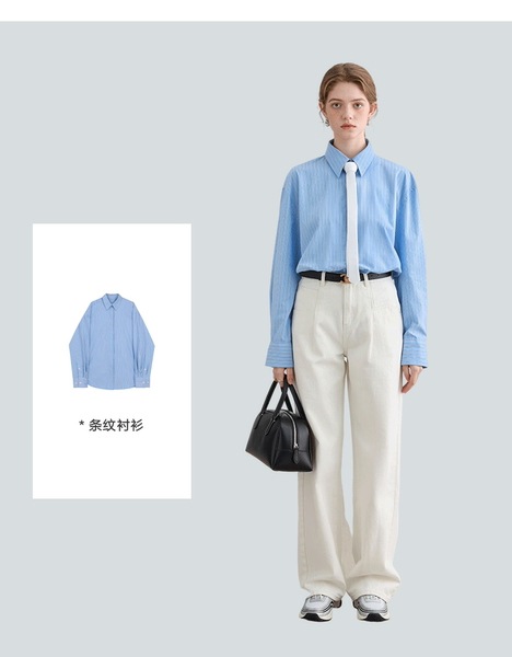 VEGA CHANG2025 春と秋の新レトロルーズ香港スタイルストレートパンツ起毛カール 9 点ジーンズ VEGA CHANG2025 春と秋の新レトロルーズ香港スタイルストレートパンツ起毛カール 9 点ジーンズ