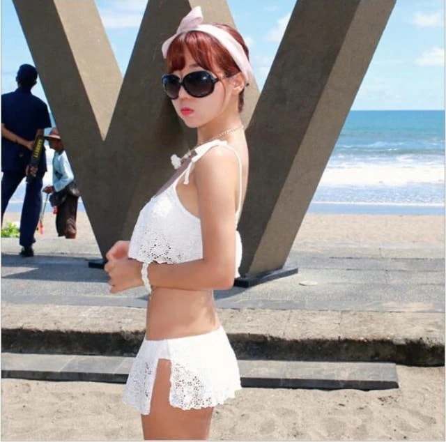 フレア レース水着レディース バスト盛れる 体型カーバー ホルターネックワイヤー入りビキニ 海 旅行 新婚旅行 温泉 海外 リゾット セレブ MIZUGI-YZ3