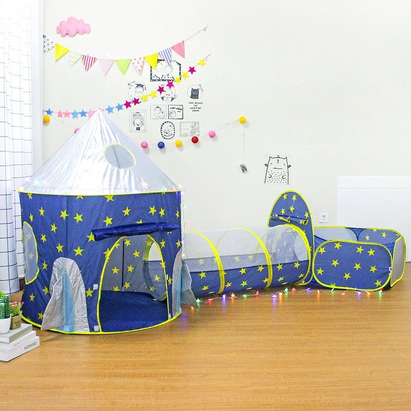 【期間限定】キッズテント おしゃれ 男の子 女の子 星 北欧 子供 テント ハウス プレイハウス ボールハウス ボールプール バスケットゴール 子供 クリスマス サンタ プレゼント おもちゃテント 折_1
