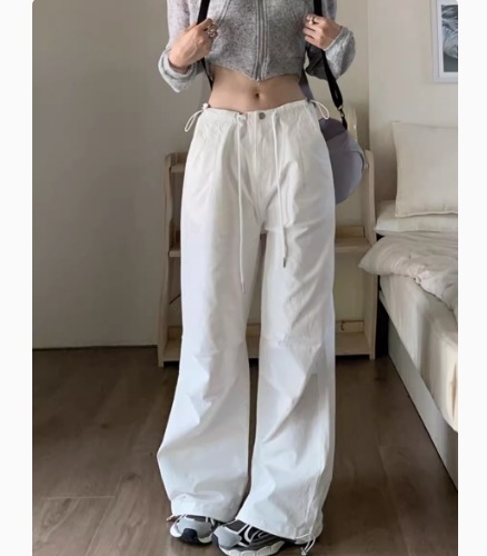 レディース パンツ ボトムス ワイドパンツ ワイド ストリート ポケット ハイウエスト かわいい 大人可愛い きれいめ シンプル カジュアル おしゃれ かっこいい こなれ感 ラフ ルーズ 個性的