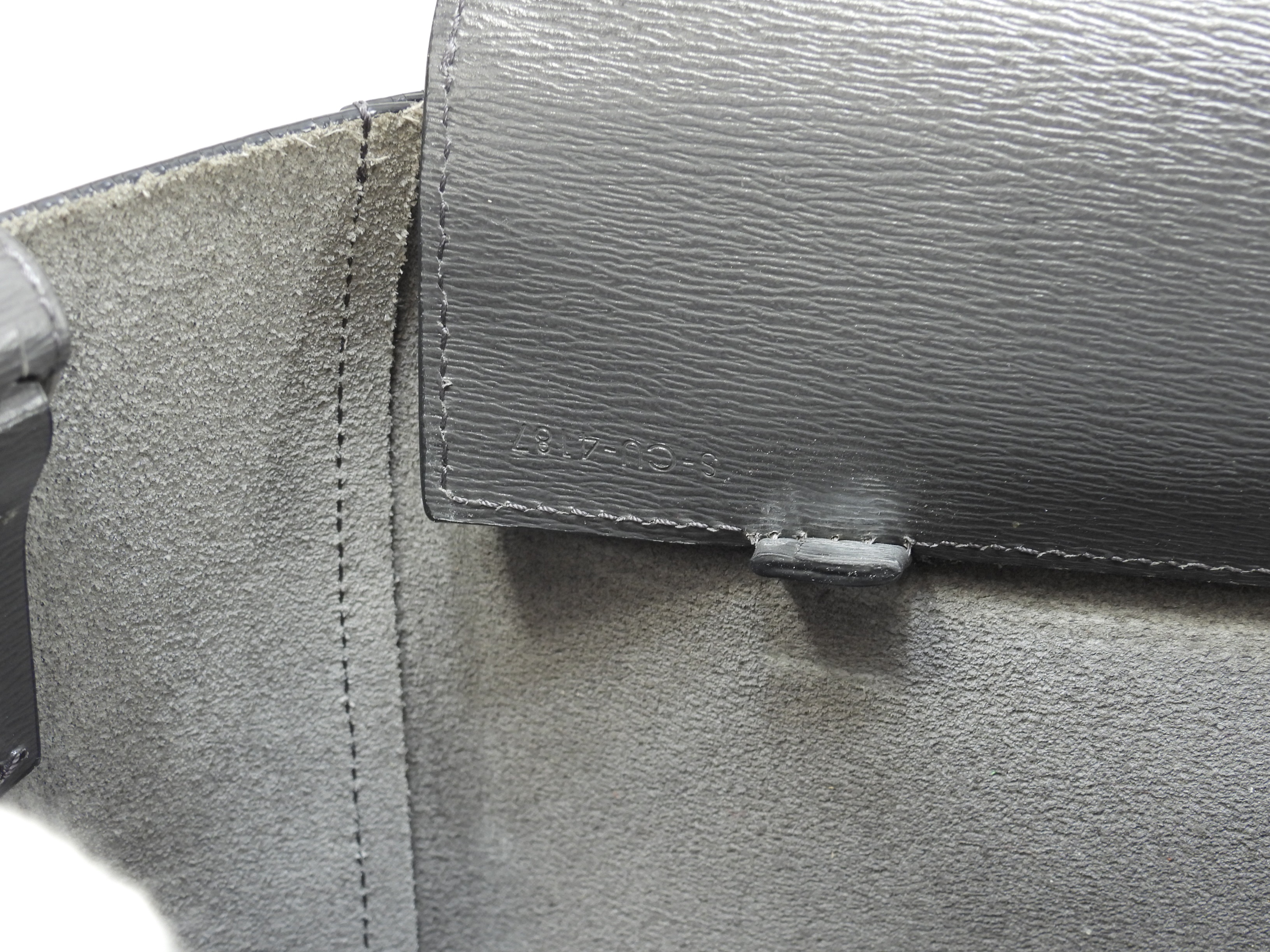 カバスモール ヴェルティカル レザー濃灰 s付ハンドバッグ ポシェット@S-CU-4187 カバスモール ヴェルティカル レザー濃灰 s付ハンドバッグ ポシェット@S-CU-4187