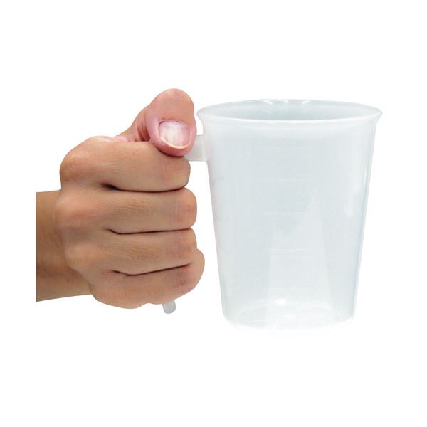 （まとめ）小森樹脂 手付スタッキングコップ ピンク 1個 (×20セット)