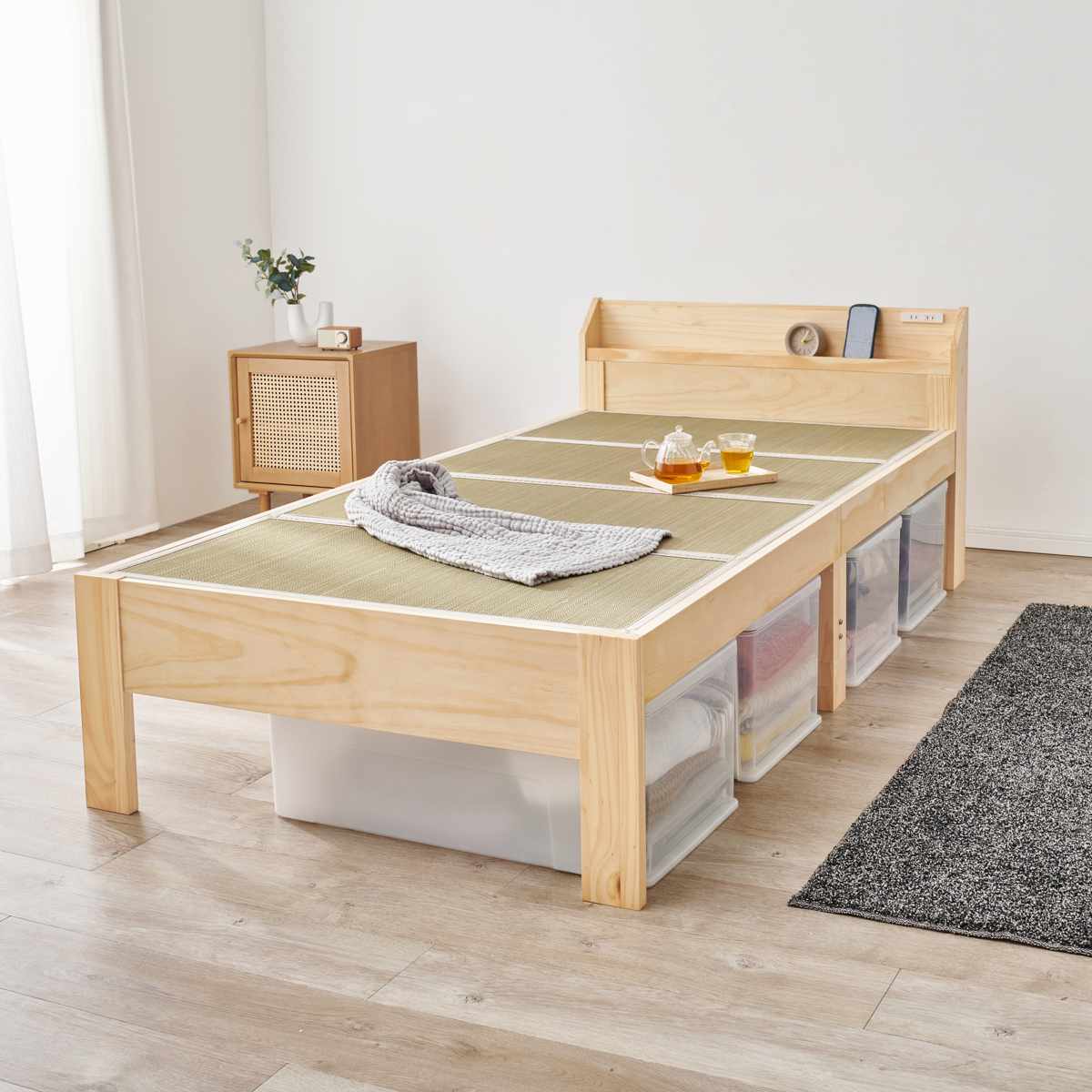畳ベッド シングル 宮棚 2口コンセント付 天然い草 ベッド 畳 棚付 たたみ い草 コンセント付 和モダン ライトブラウン ナチュラル 貴船 鞍馬 天然木 木製 マット 高耐荷重 畳ベッド シングル 宮棚 2口コンセント付 天然い草 ベッド 畳 棚付 たたみ い草 コンセント付 和モダン ライトブラウン ナチュラル 貴船 鞍馬 天然木 木製 マット 高耐荷重