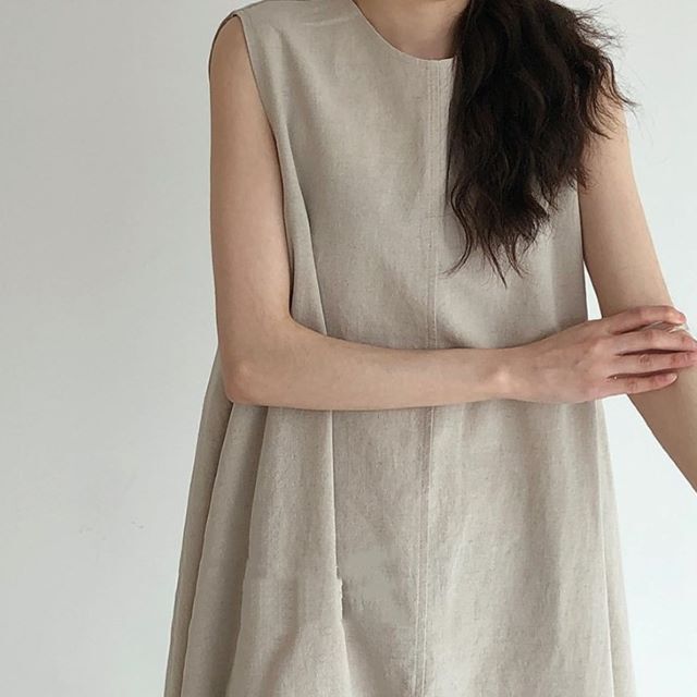 マキシワンピース レディース 大きいサイズ ノースリーブ ワンピース Aライン フレア ロングワンピース ポケット 丸首 オレンジ ベージュ マキシワンピース レディース 大きいサイズ ノースリーブ ワンピース Aライン フレア ロングワンピース ポケット 丸首 オレンジ ベージュ