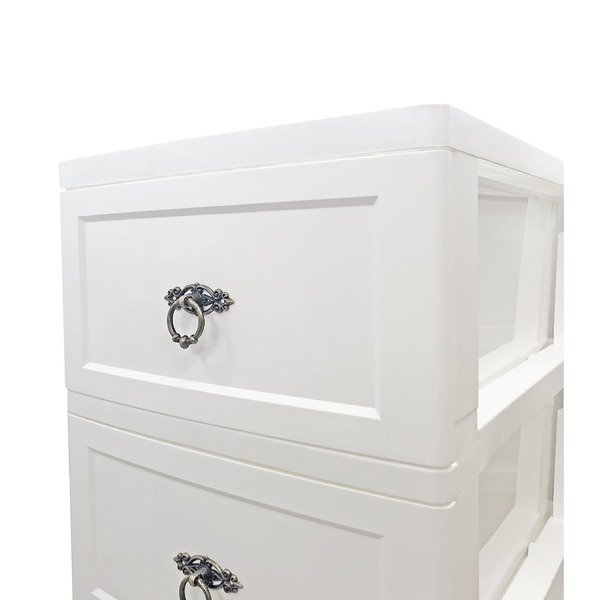 Cuddly カドリーチェスト 3段 ホワイト/レッド CDL-03W-RD 衣類収納 カドリー 日本製 家具 おしゃれ 収納 組立 Cuddly カドリーチェスト 3段 ホワイト/レッド CDL-03W-RD 衣類収納 カドリー 日本製 家具 おしゃれ 収納 組立