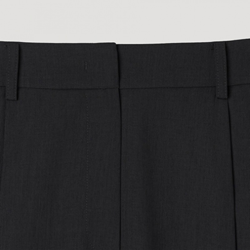 [Shes Miss] ツータックバックディテールワイドパンツ_swwslp22190_BK