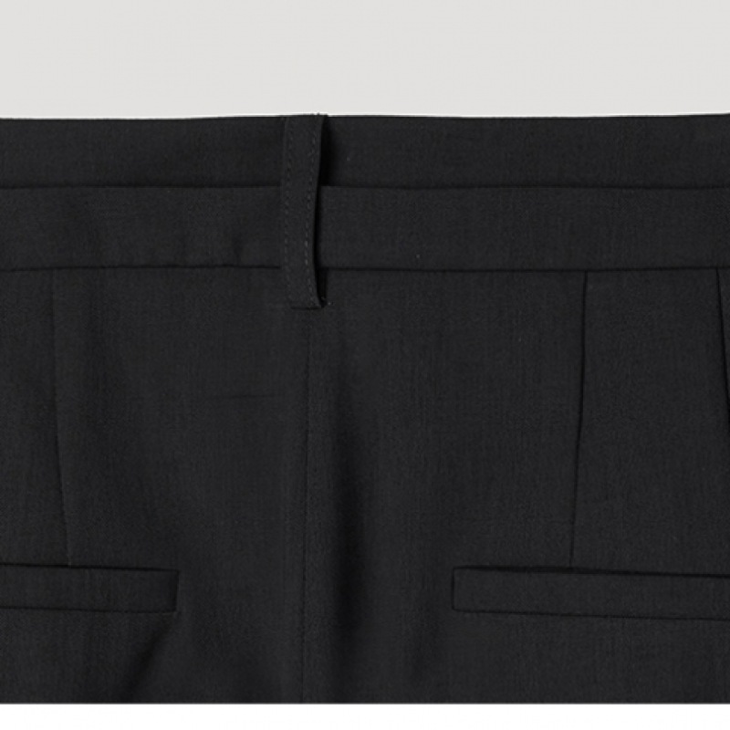 [Shes Miss] ツータックバックディテールワイドパンツ_swwslp22190_BK