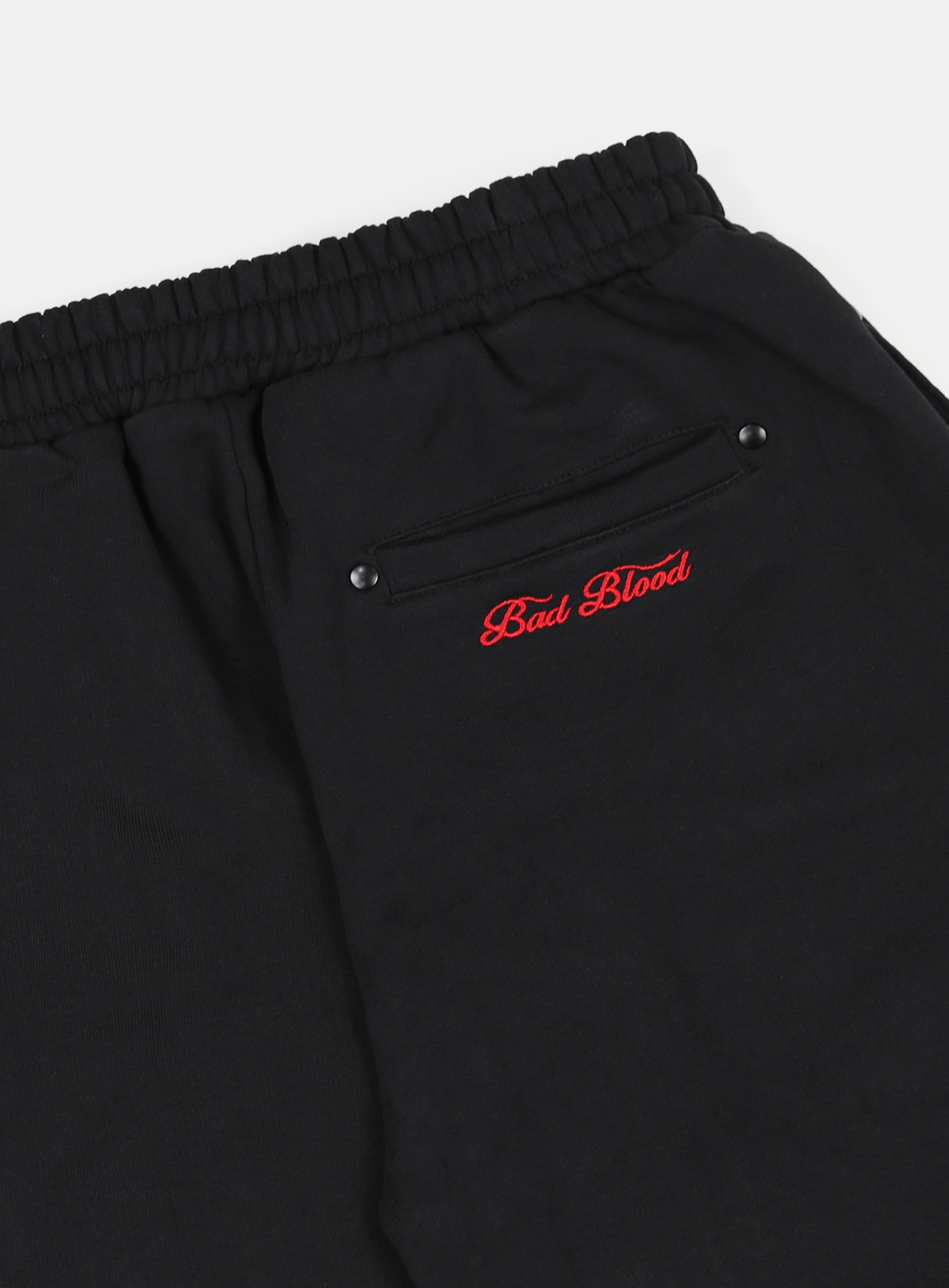 BADBLOOD】 MYSTIC CAPSULE 2 WAY CURVED JOGGER TROUSERS : BLACK