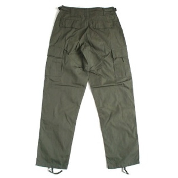 アメリカ軍 BDU カーゴパンツ ／迷彩服パンツ XSサイズ リップストップ YN521007 オリーブ レプリカ