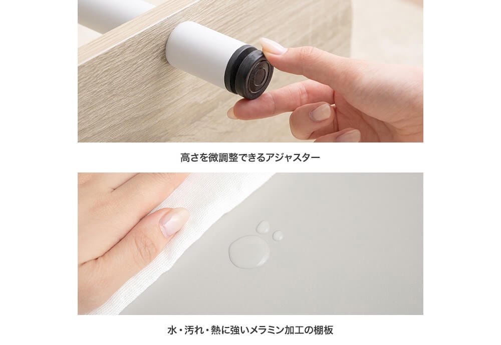 ２段オープンラック　オープンラック　オープンシェルフ　本棚　可愛い　韓国インテリア　丸い　収納　高さ４４ｃｍ　テレビ台　ロー