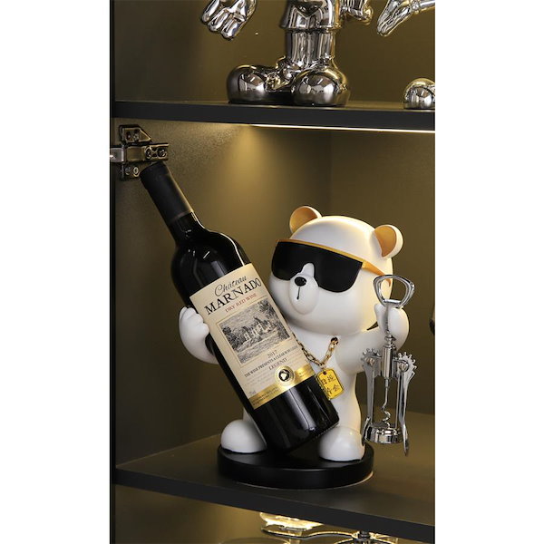 Qoo10] ワインラック ワインスタンド くま ボト