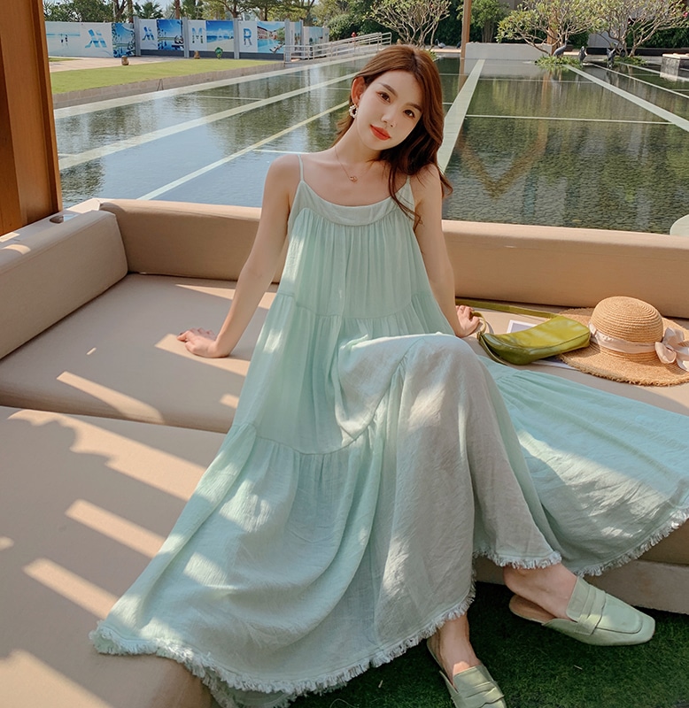 ワンピース デート ワンピドレス ロング かわいい 大人可愛い きれいめ シンプル カジュアル 大人 上品 おしゃれ お洒落 主役級 存在感 夏 10代 20代 30代 レディース 女性用 OL 学生