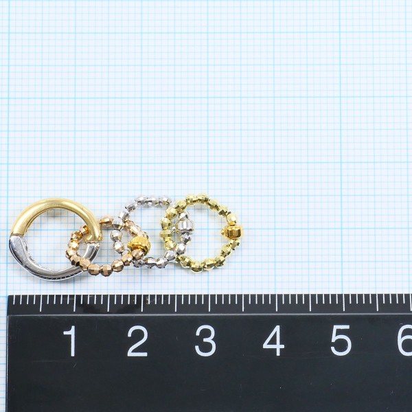 K18 18金 YG イエローゴールドWGPG イヤリング 総重量約4.2g ジュエリー 中古 K18 18金 YG イエローゴールドWGPG イヤリング 総重量約4.2g ジュエリー 中古