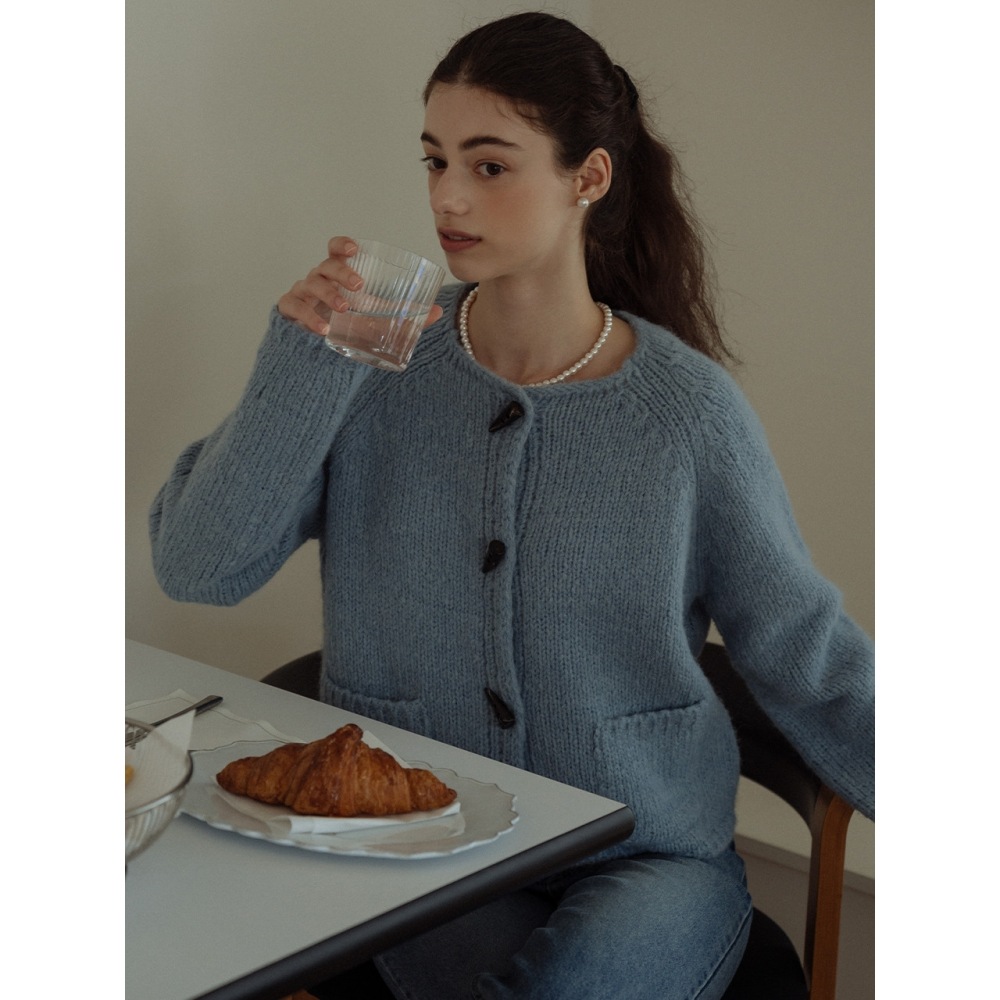 TILLIDIE ハイジ カーディガン スカイブルー