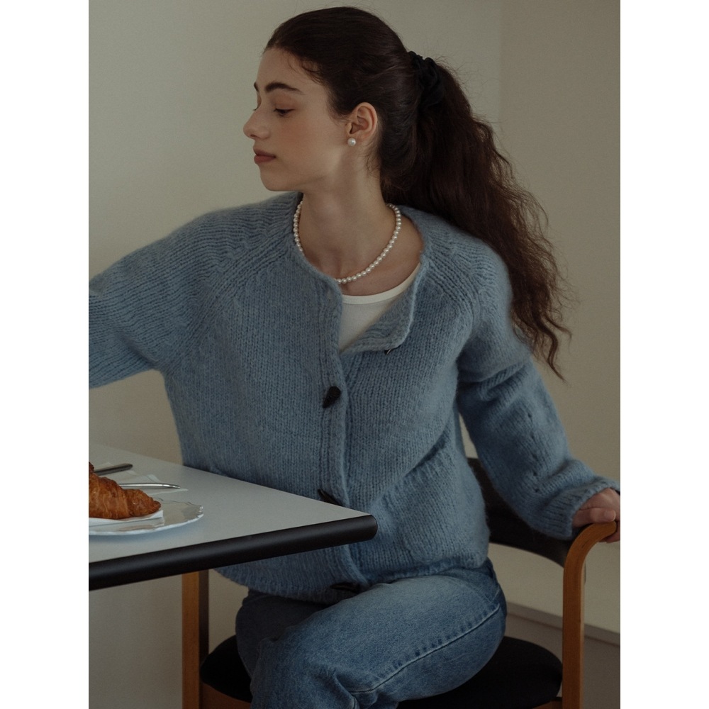 TILLIDIE ハイジ カーディガン スカイブルー
