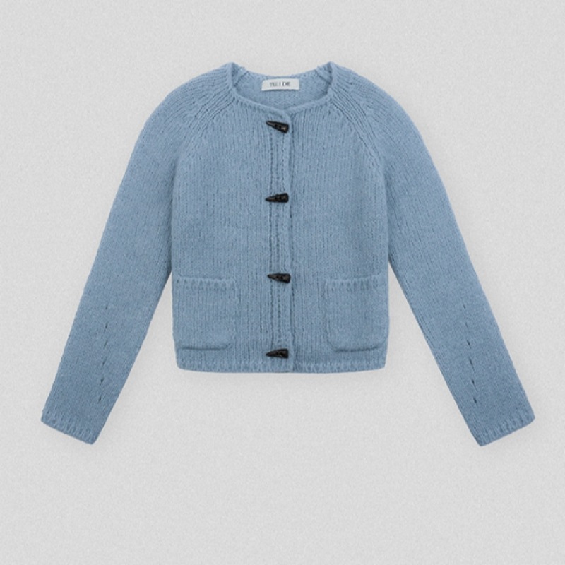 TILLIDIE ハイジ カーディガン スカイブルー