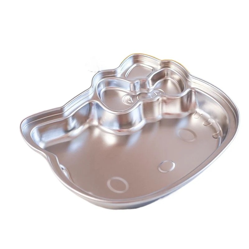 超人気新学期シーズン Liankou ハローキティ 316 ステンレス鋼子供用ディナープレートフルーツプレート蓋付き幼稚園ベビープレート食器