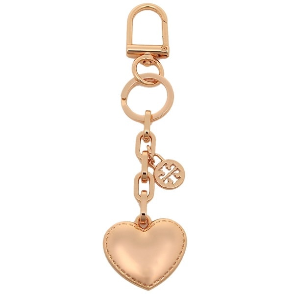 トリーバーチ キーホルダー TORY BURCH 41424 654 LOGO AND HEART METAL KEY FOB レディース バッグチャーム ROSE GOLD トリーバーチ キーホルダー TORY BURCH 41424 654 LOGO AND HEART METAL KEY FOB レディース バッグチャーム ROSE GOLD