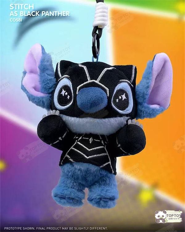 cosbi「マーベル×スティッチ」 ぬいぐるみ ストラップ ブラインド ボックス 1BOX6個入マーベルスティッチCOSBIぬいぐるみキーホルダーガチャ