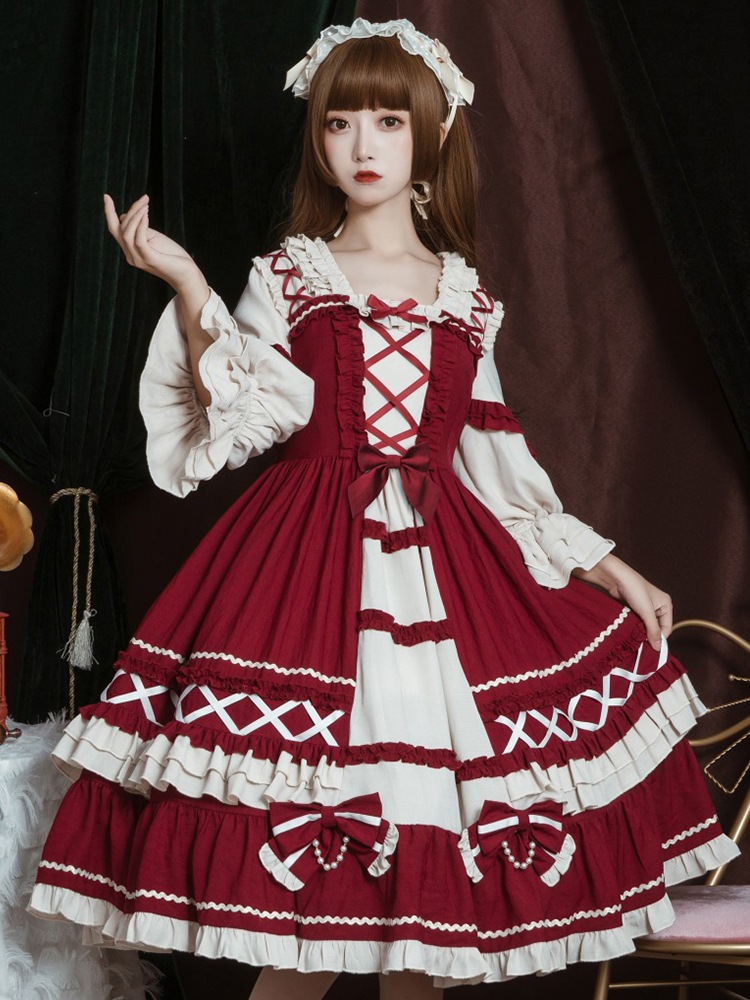 【激安本日限定】ロリータ ワンピースロリータ本物チャンジュン冬opクリスマスゴシック白雪姫ツインロリータスカート 【激安本日限定】ロリータ ワンピースロリータ本物チャンジュン冬opクリスマスゴシック白雪姫ツインロリータスカート