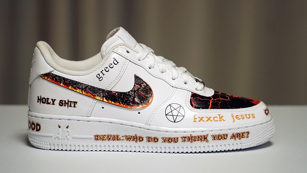 NIKE Air Force1 デビルカスタム男女兼用シューズ