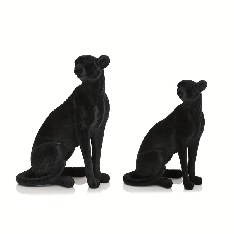 オブジェ ヒョウ おしゃれ かわいい インテリア 北欧 置物 オーナメント 動物 アニマル 彫刻 フリース質感 装飾 飾り 黒 ブラック オブジェ ヒョウ おしゃれ かわいい インテリア 北欧 置物 オーナメント 動物 アニマル 彫刻 フリース質感 装飾 飾り 黒 ブラック