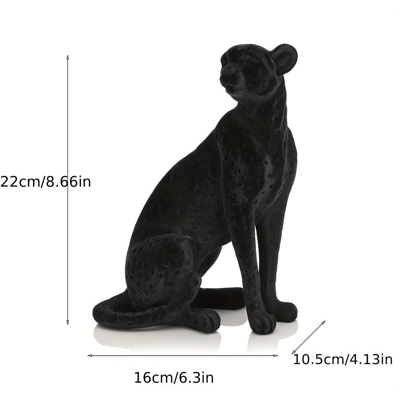 オブジェ ヒョウ おしゃれ かわいい インテリア 北欧 置物 オーナメント 動物 アニマル 彫刻 フリース質感 装飾 飾り 黒 ブラック オブジェ ヒョウ おしゃれ かわいい インテリア 北欧 置物 オーナメント 動物 アニマル 彫刻 フリース質感 装飾 飾り 黒 ブラック